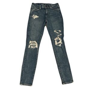 American Eagle Next Level Stretch Distressed Jeggings Size 4